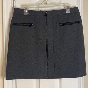 White House Black Market Gray Mini Skirt